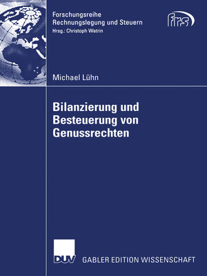 cover image of Bilanzierung und Besteuerung von Genussrechten